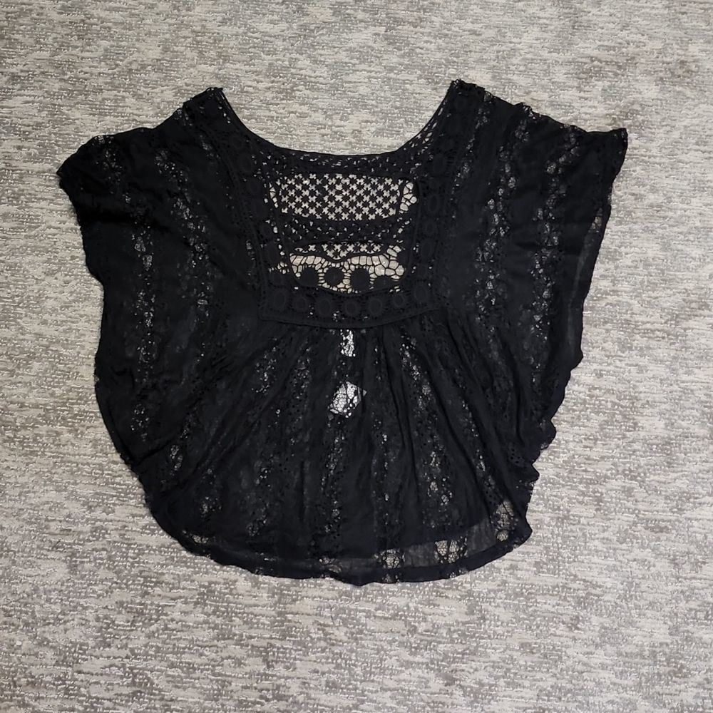 Cato brand black lace tunic - Picture 9 of 9